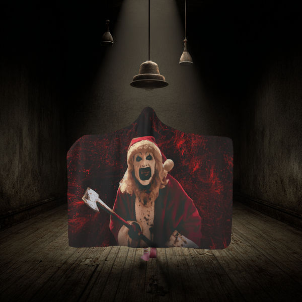 Art the Clown Santa Hoodie Blanket