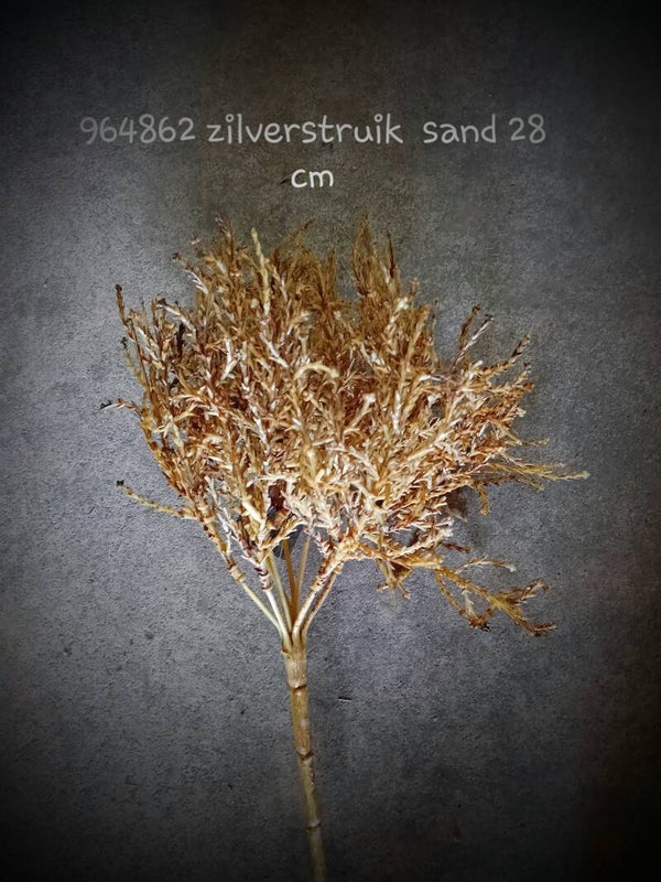 964862 zilverstruik 30 cm   ( 1 - B )
