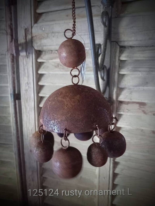 125124 hanging ornament rusty L