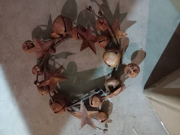 3838 kransje bellen en sterren 15 cm