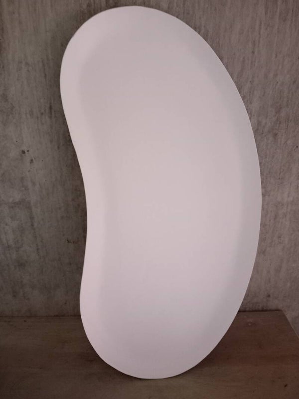 125261 kidney dienblad  L   mat ivory 50 x 26 cm