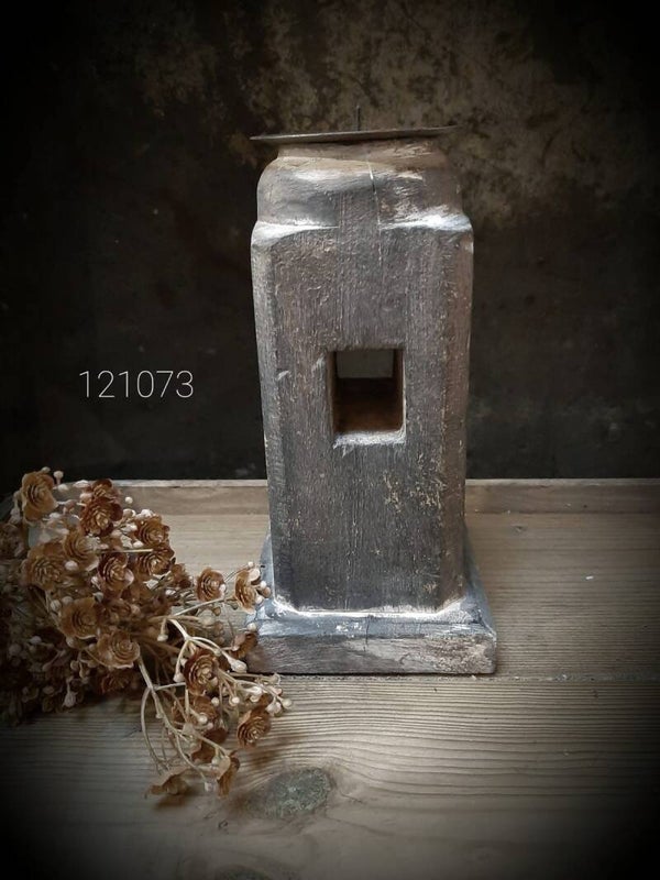 121073 kandelaar vintage black