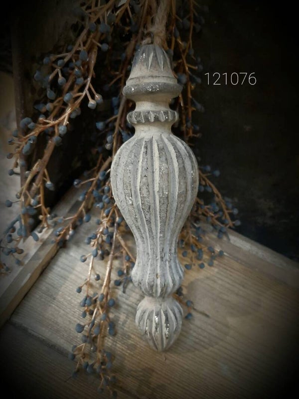 121076 Hangpinakel per 4 vintage grey