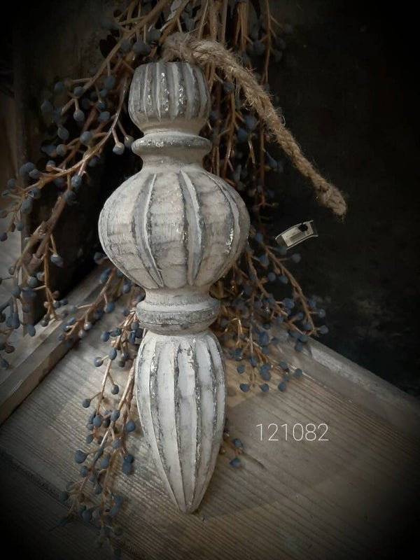 121082 Hangpinakel per 4  vintage grey