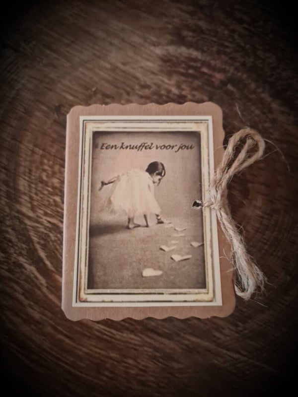 Zoopie meisje hartjes (een knuffel voor jou) per 4 verpakt