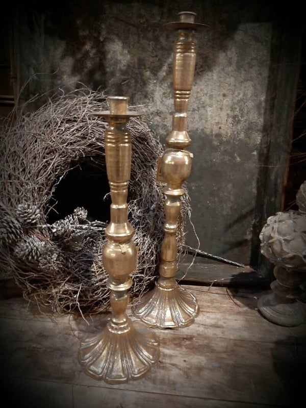 Kandelaar gold metal M barok