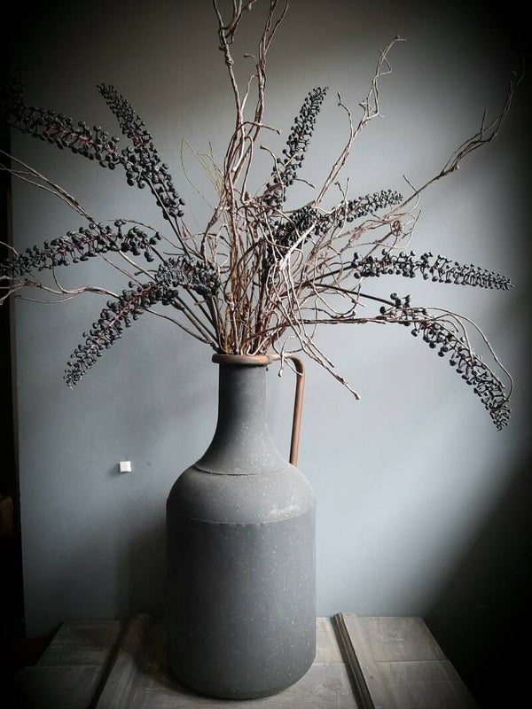 785456 Kruik metaal  antraciet