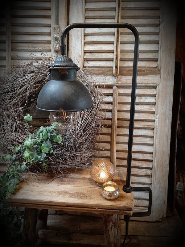 782596 tafelklemlamp (8stuks) antique black