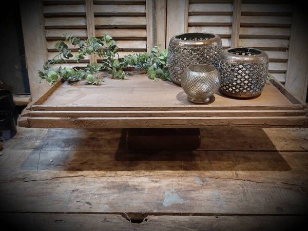 Plateau rechthoek naturel handgemaakt