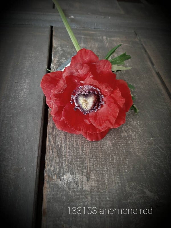 Anemone red 37 cm