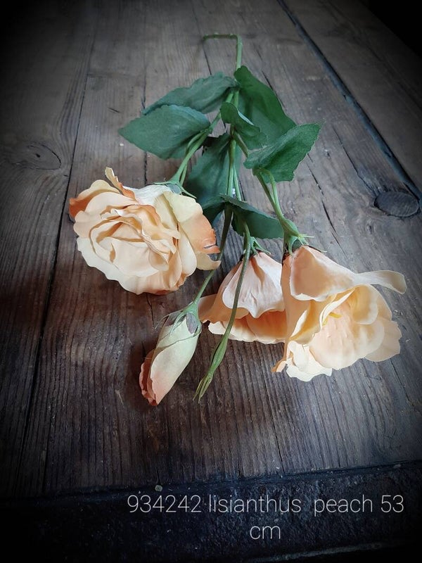 934242 lisianthus peach 53 cm