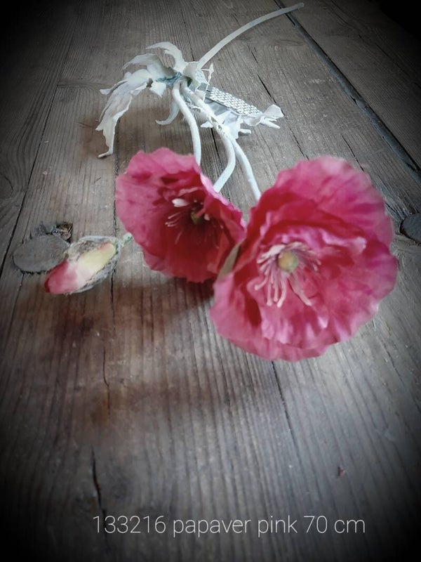 133216 papaver pink 70 cm