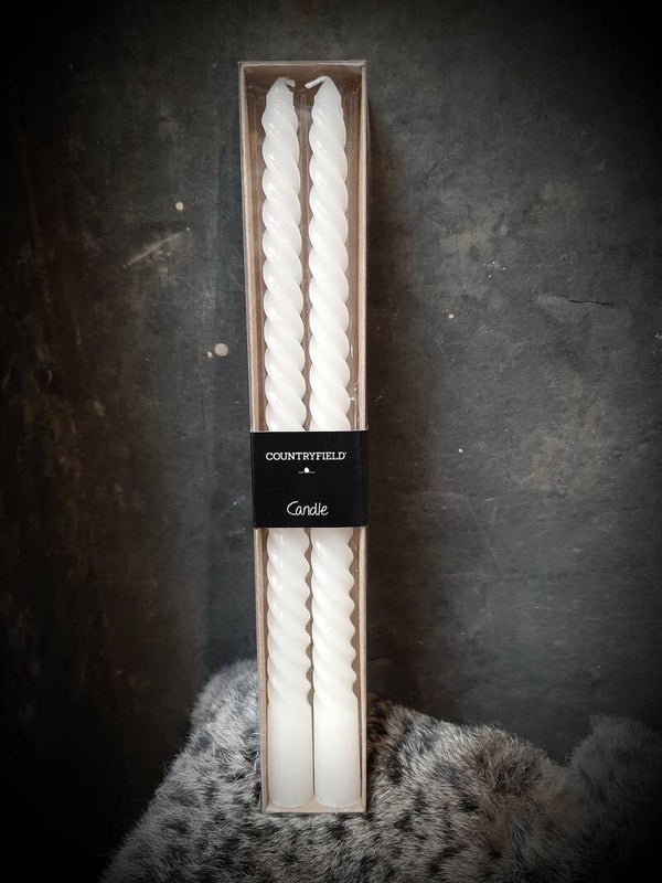 782735 twist kaarsen 2 per doosje creme