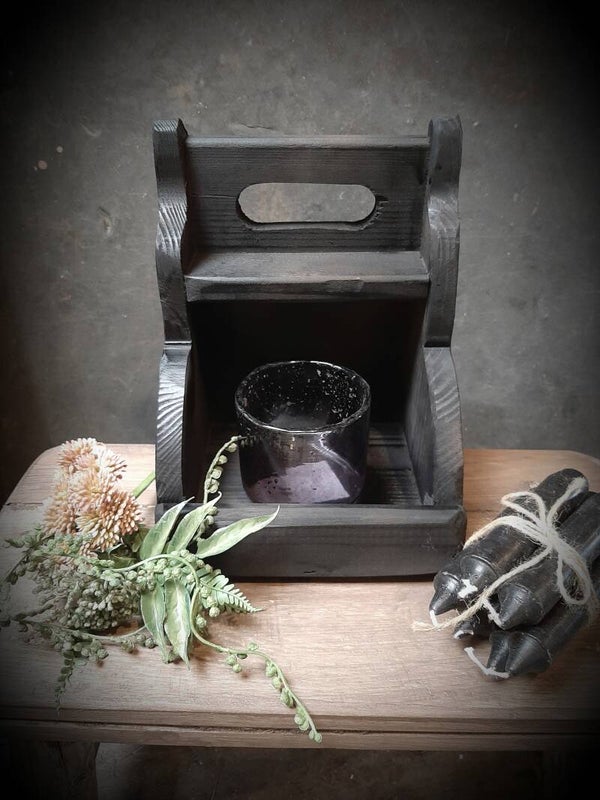 1 vaks gruttersbak zwart handmade