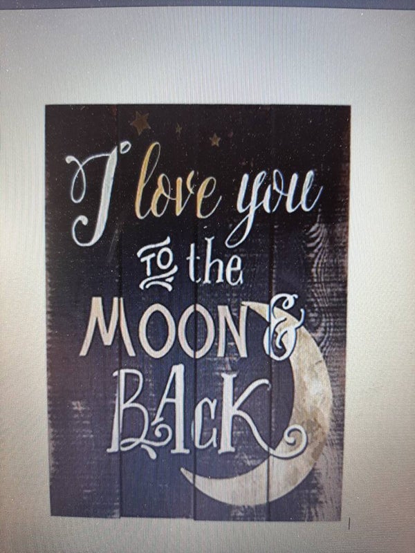 Zoopie love you to the moon and back per 4 verpakt