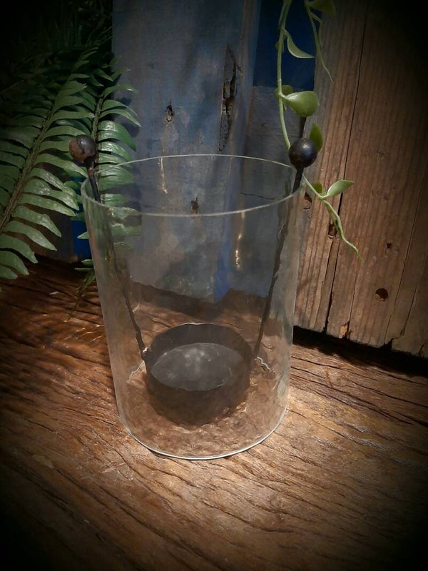 Cc648 set van 3 waxine hangers in glas