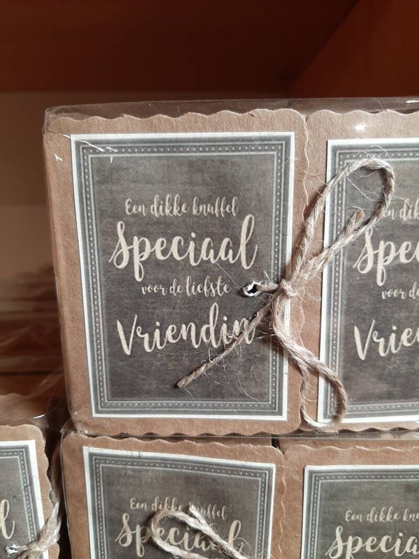 Zoopie  liefste vriendin (per 4 verpakt)