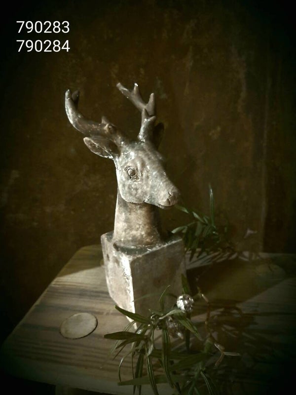 121280 hert op sokkel 20 cm  gaan per 4