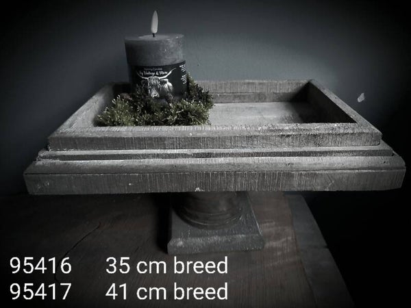 95416  plateau op voet S   35cm breed
