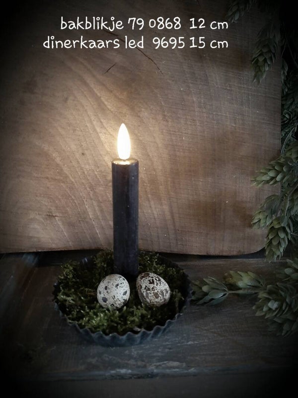 0868 bakblikje 12 cm oud zink  per 24