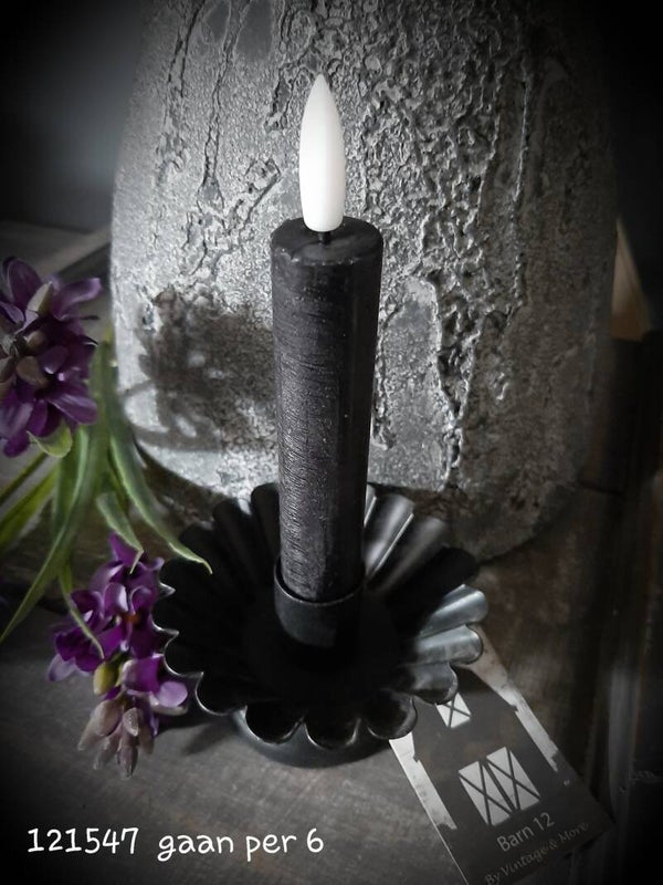 121547  kandelaar black   gaan per 6