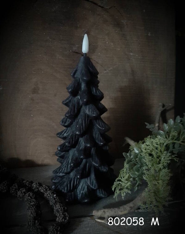 802058 ledkaars kerstboom black M