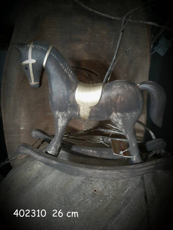 402310 paard hout 26 cm