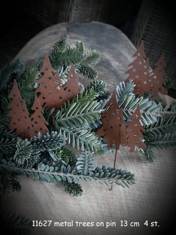 11627 metal tree on pin 13 cm  4 st