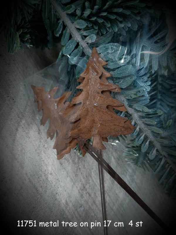 11751 metal tree on pin 4 st in zakje