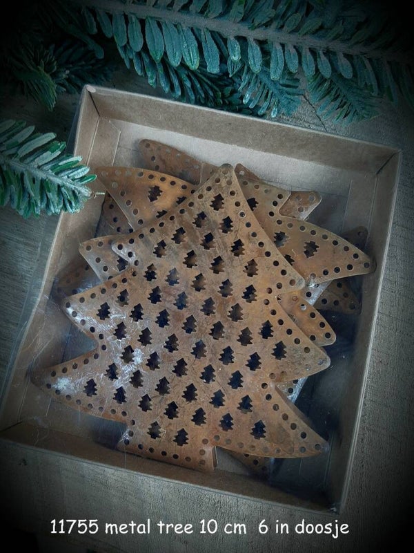 11755 metal tree 10 cm 6 in doosje