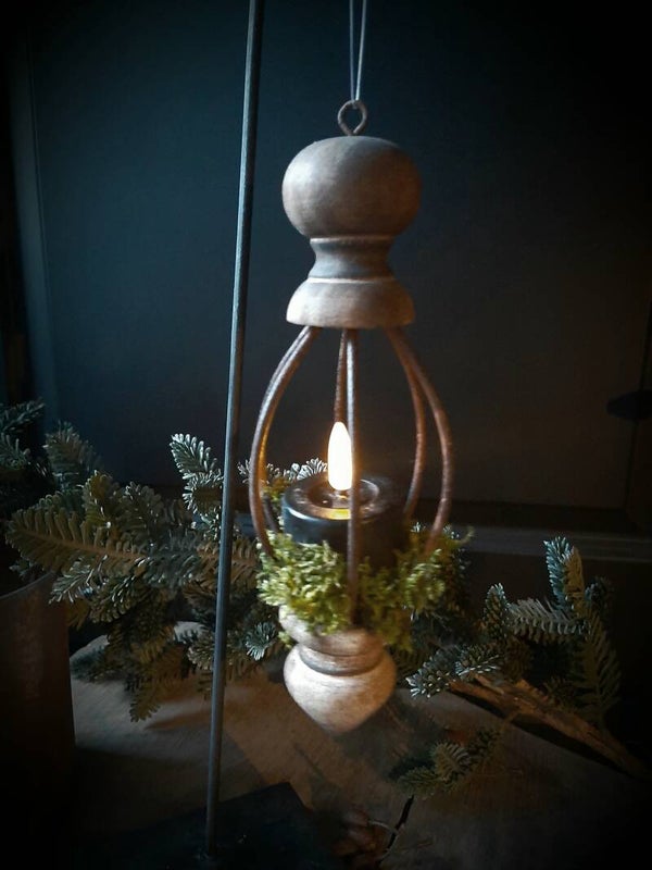 121851 hanging  ornament ovaal 22 cm