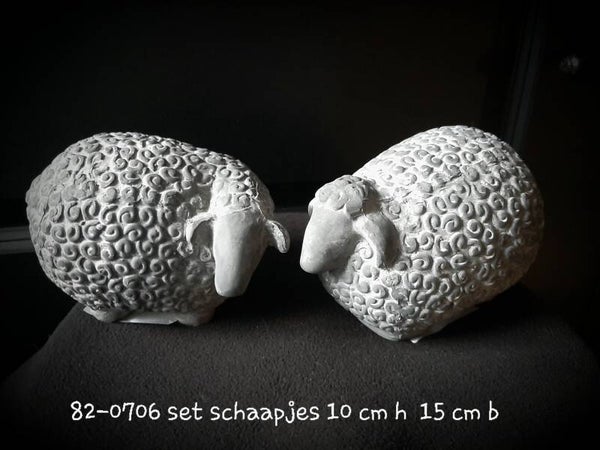 82-0706 set schaapjes gaan per set grey