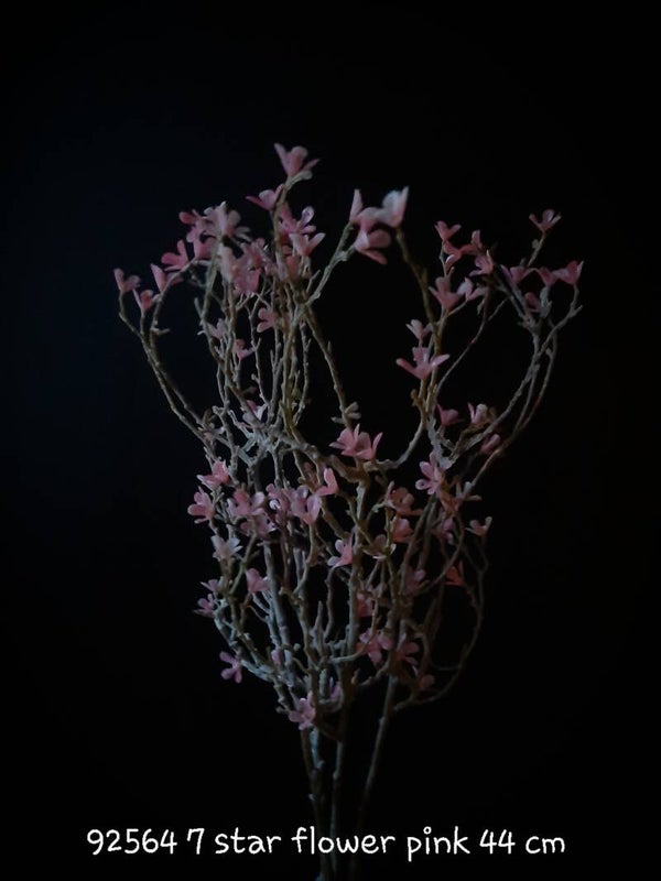 925647 star flower pink 44 cm