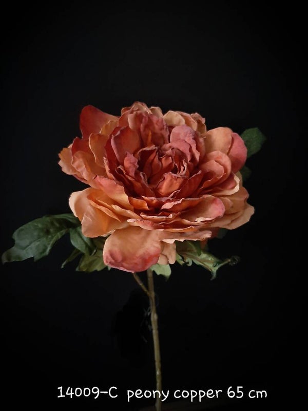 HJ14009-C peony antique copper 65 cm