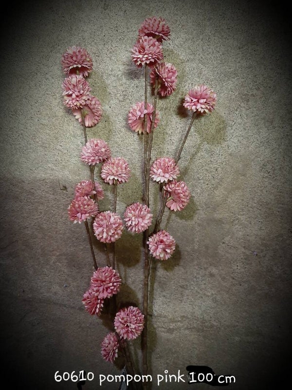 60610 pompom  pink  100 cm