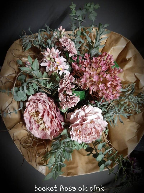 Boeket Rosa old pink