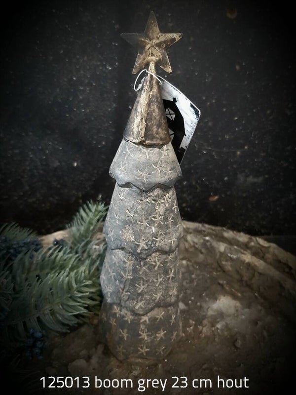125013 kerstboom hout met ster