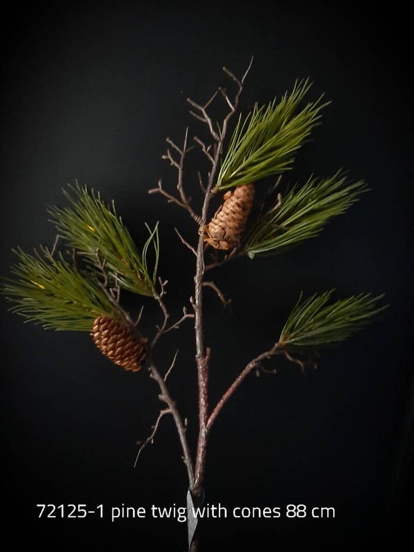 72125-1 pine with cones 78 cm