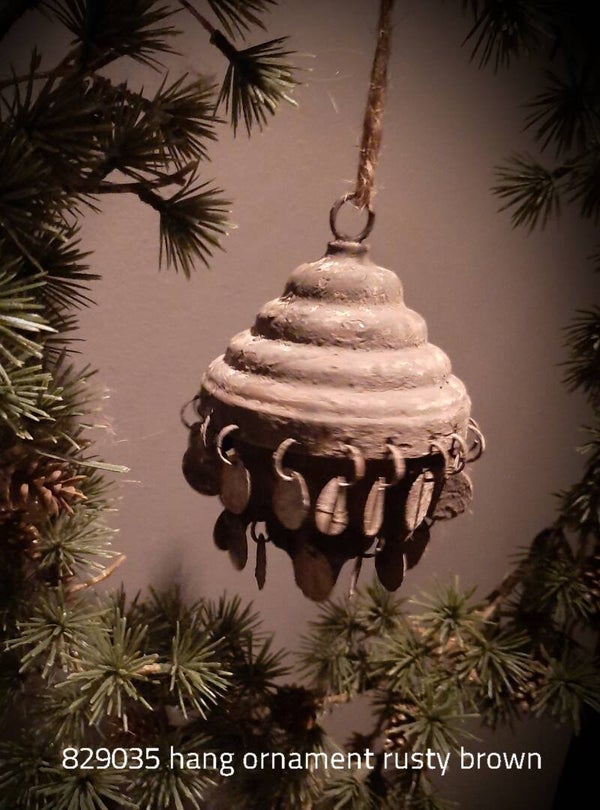 829035 hang ornament  rusty brown