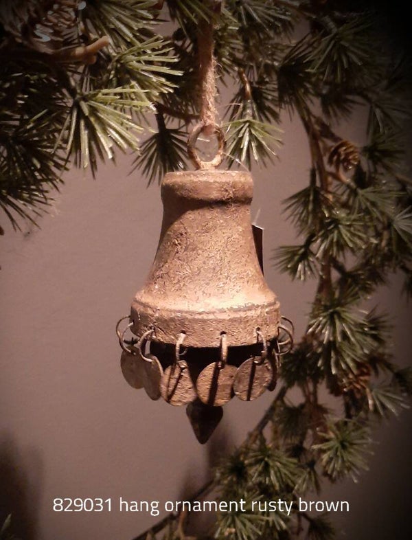 829031 hang ornament rusty brown