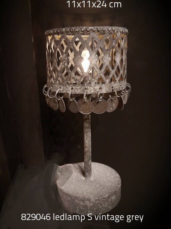 829046  ledlampje vintage grey