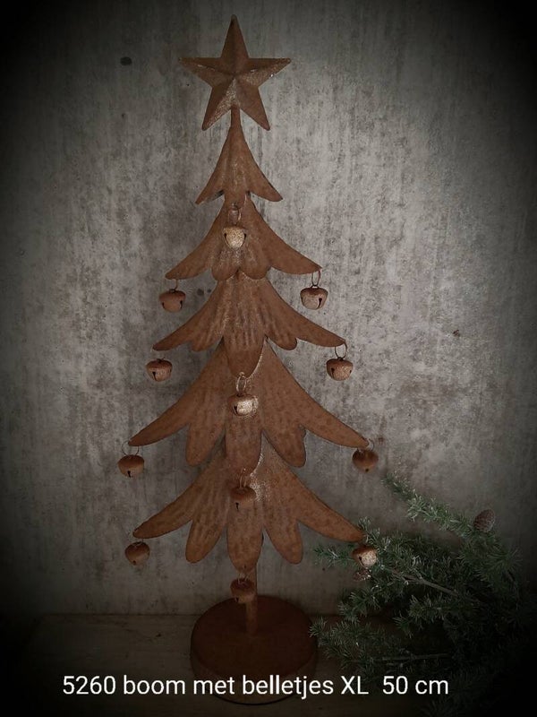 5260 rusty boom met belletjes xl  50 cm
