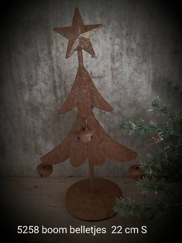 5258 boompje rusty met belletjes S