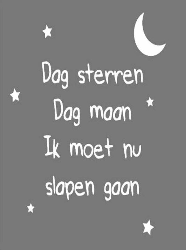 Nostalgisch foto en tekstbordje no. 318 (4 stuks) dag sterren dag maan