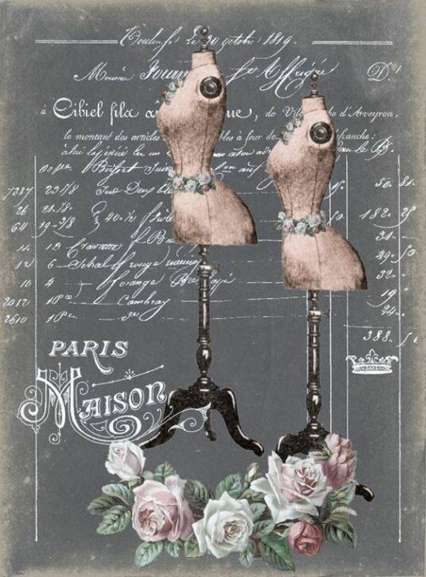 Nostalgisch foto en tekstbordje no. 347 (4 stuks) paspoppen