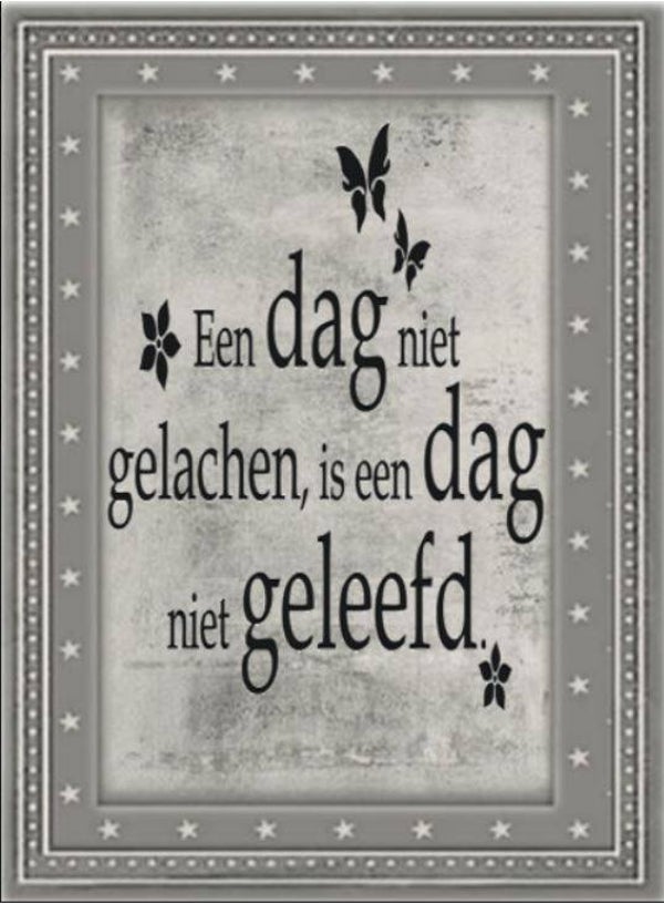 Nostalgisch foto en tekstbordje no. 565 (4 stuks) dag niet gelachen