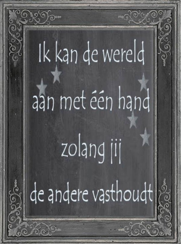 Nostalgisch foto en tekstbordje no. 620 (4 stuks) ik kan de wereld aan