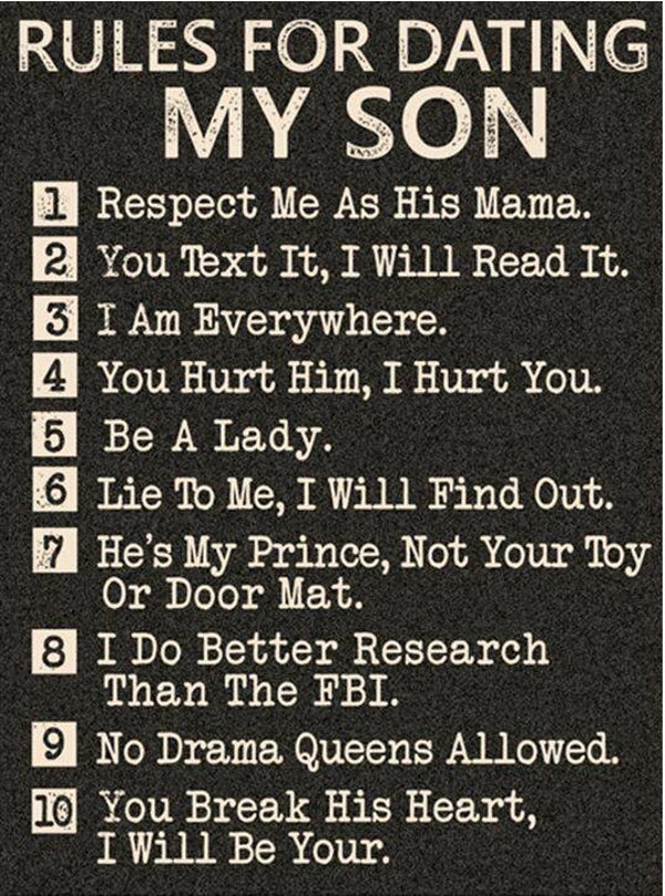 Nostalgisch foto en tekstbordje no. 638 (4 stuks)m rules son