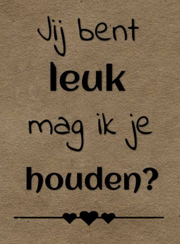 Nostalgisch foto en tekstbordje no. 661 (4 stuks) jij bent leuk kraft