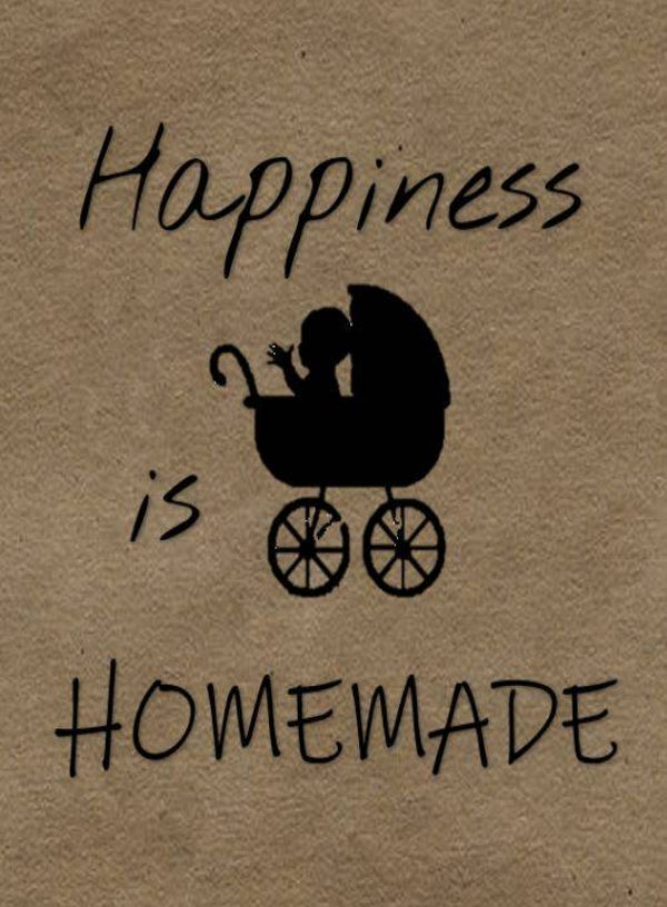 Nostalgisch foto en tekstbordje no. 664 (4 stuks) happiness